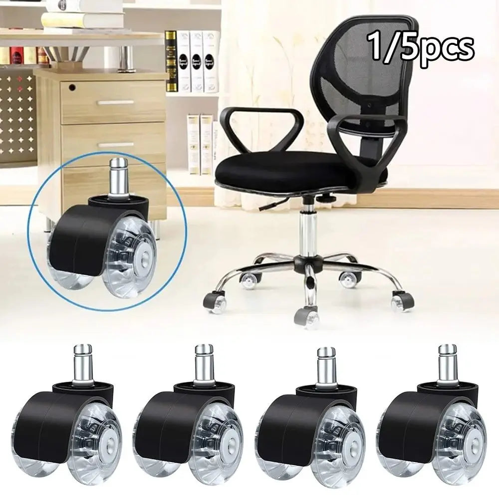 Silent Universal Chair Caster Wheels 360° – 1 or 5 Pack Furniture Caster Wheels Nixie