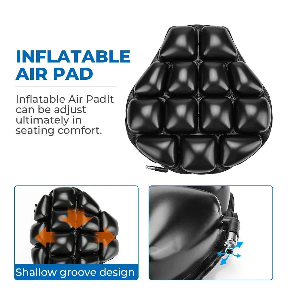 KEMITOUR Motorcycle Inflatable Air Seat Cushion – Universal Fit Motorcycle Seat Cushion Nixie
