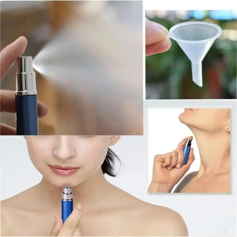 Portable Aluminum Refillable Perfume Atomizer 5ml – Travel Spray Perfume Atomizer Nixie