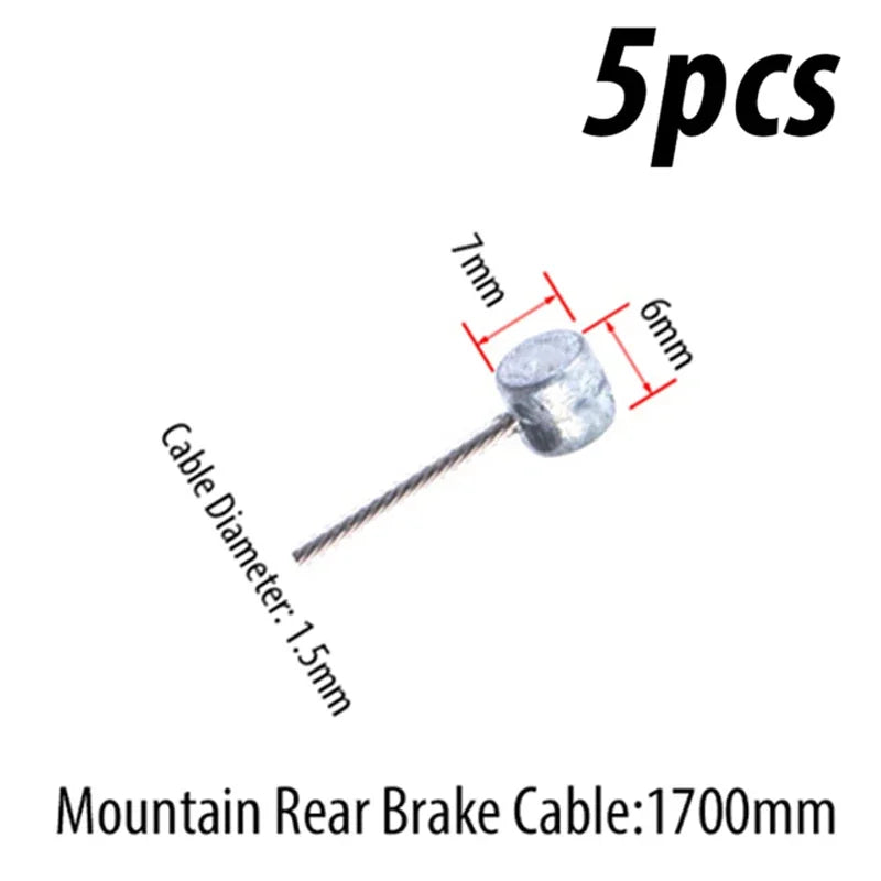 Stainless Steel Bike Brake Shift Cable MTB Road Bicycle Inner Wire Bike Shift Cable Nixie 20pc MTB Rear Brake