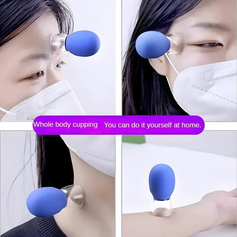 Silicone Cupping Massage Cup – Face, Neck & Body Vacuum Tool Cupping Massage Cup Nixie