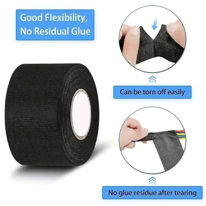 Heat-Resistant Cloth Tape for Automotive Wiring Harness | Nixie Wiring Harness Tape Nixie