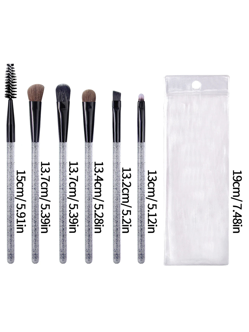 6PCS Makeup Brush Set with Storage Bag – Soft Bristles Makeup Brush Set Nixie