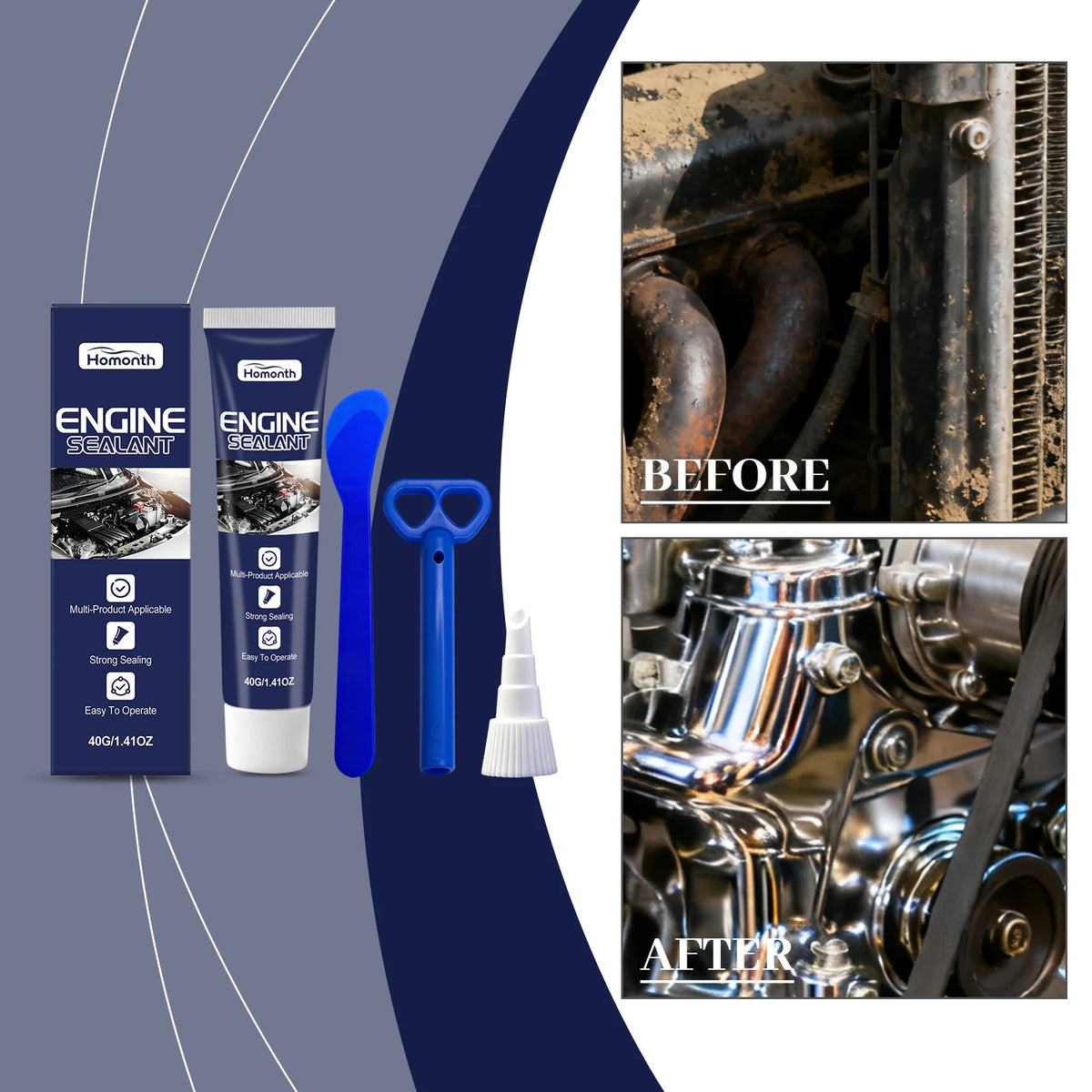 High Temp Engine Gasket Sealant – DIY Auto Repair Leak Sealer Engine Gasket Sealant Nixie