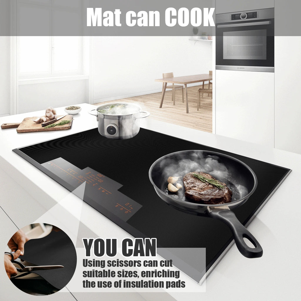 Silicone Induction Cooktop Cover Mat – Non-Stick Stove Protector
