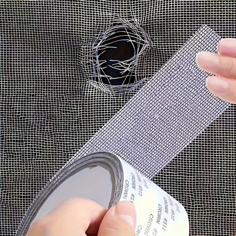 Self-Adhesive Window Screen Repair Tape – Waterproof Mesh Patch