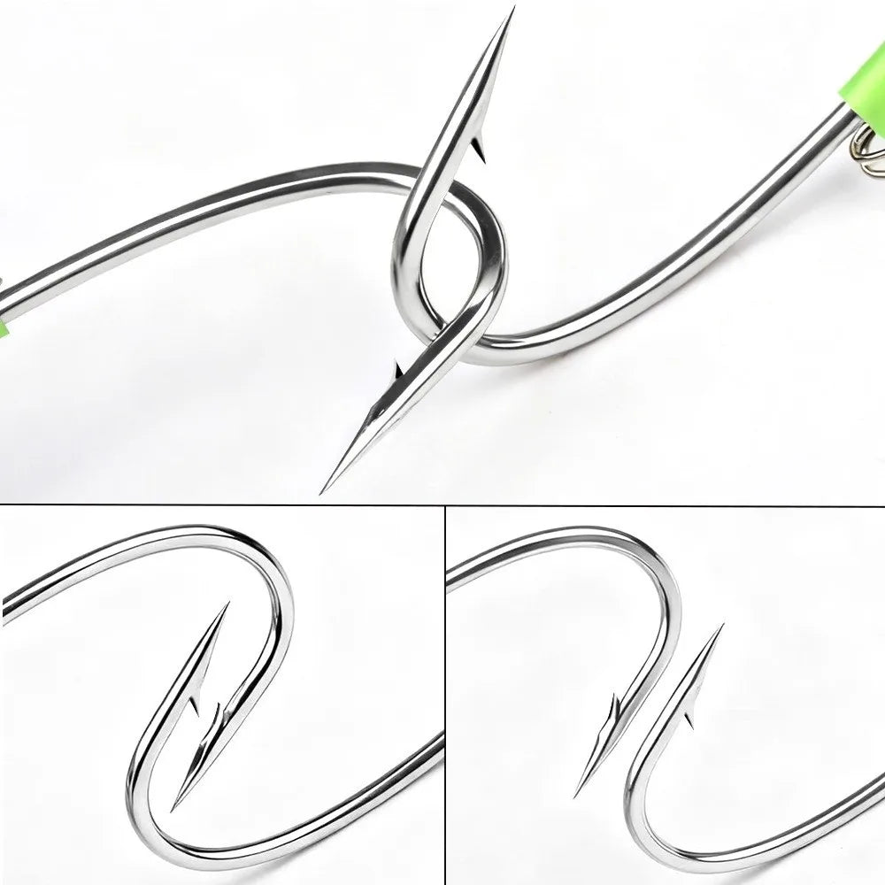 10pcs Luminous Live Shrimp Hooks | High Carbon Steel Barbed Fishing Hooks Nixie