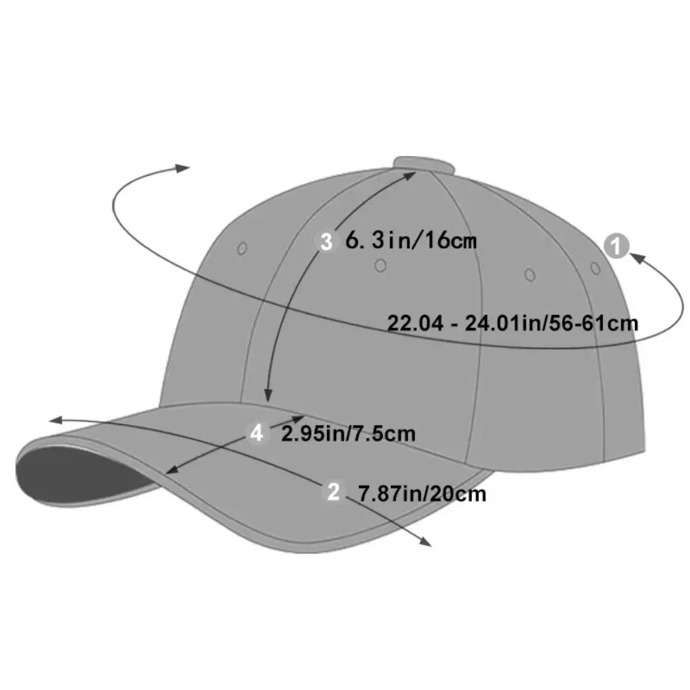Unisex Adjustable Mesh Baseball Cap – Casual Peaked Hat