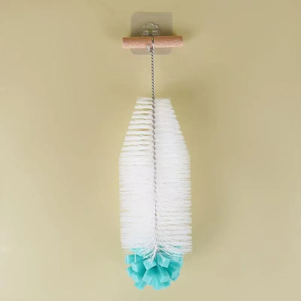 Flexible Long Handle Bottle Brush – Glassware Sponge Cleaner Bottle Cleaning Brush Nixie