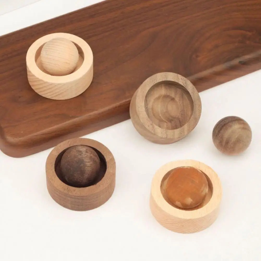 Mini Wooden Sphere Essential Oil Diffuser – No Heat Aromatherapy