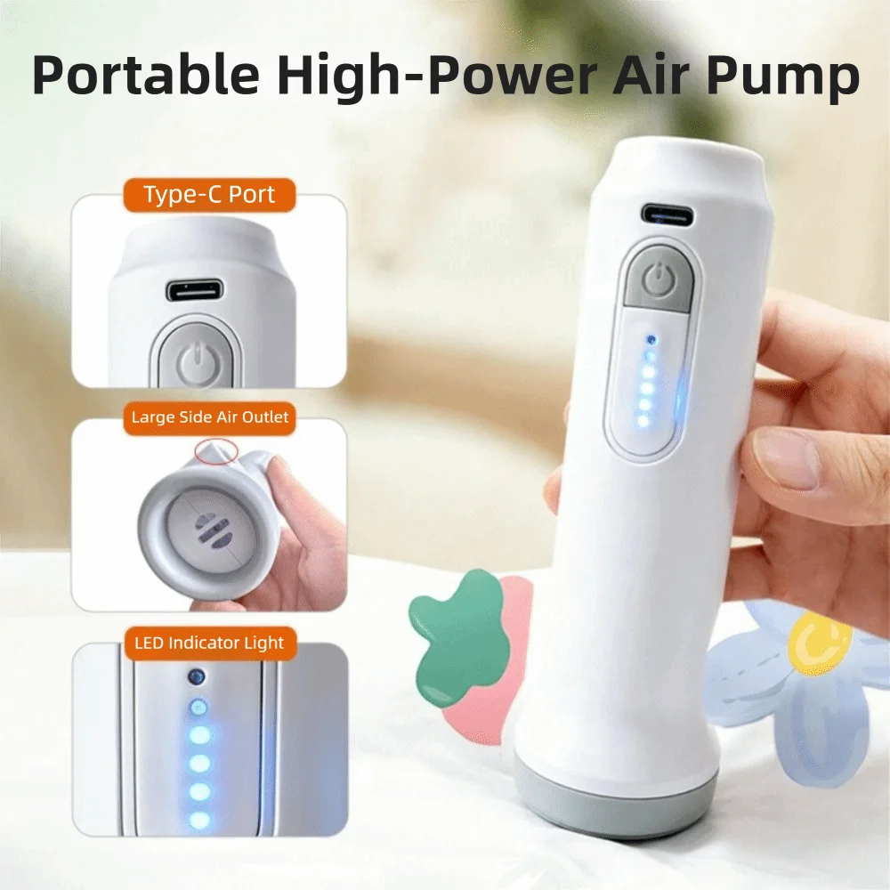 Rechargeable Electric Vacuum Pump – Portable Travel Clothes Sealer Vacuum Storage Pump Nixie