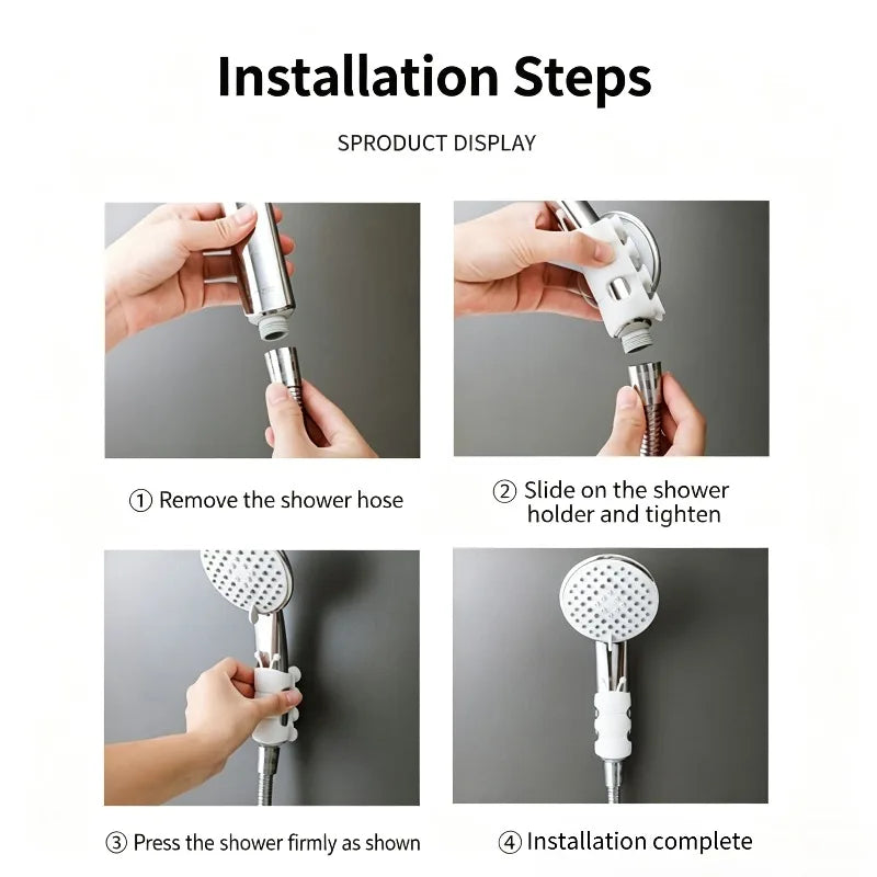 Suction Cup Shower Head Holder – No-Drill Fixing Bracket