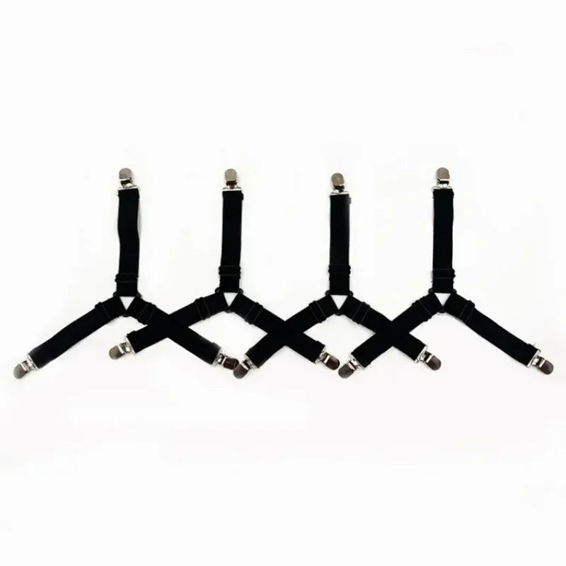 4-Pack Adjustable Elastic Sheet & Tablecloth Holder Clips