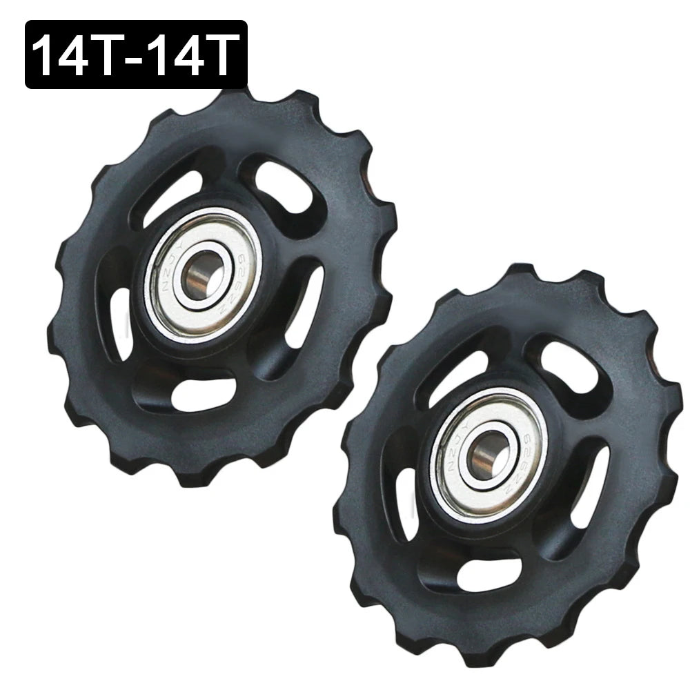 Bike Rear Derailleur Pulley Wheels 11T-14T | Shimano SRAM Derailleur Pulley Wheel Nixie 14T-14T