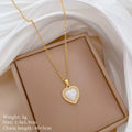 Women's Gold Heart Pendant Necklace – Stainless Steel Choker Pendant Necklace Nixie XL2606-262
