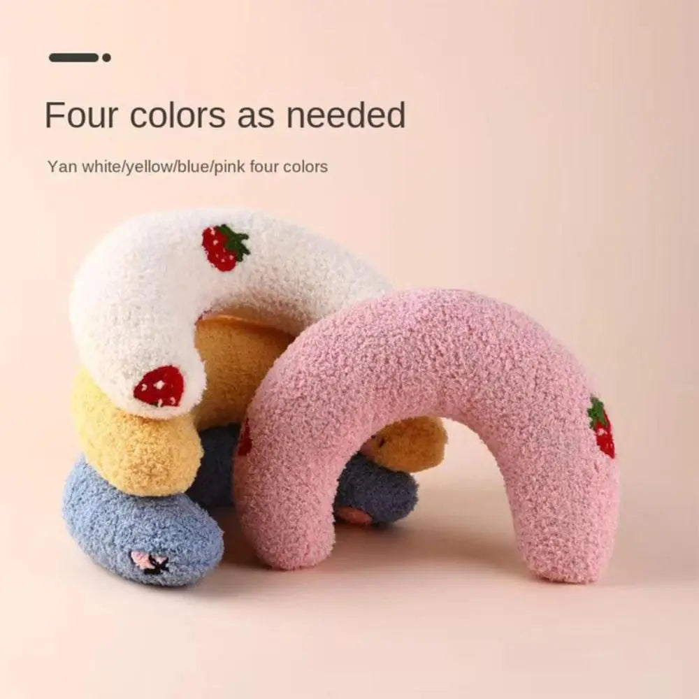 U-Shaped Plush Pet Pillow – Soft Sleeping Mat for Cats & Dogs Pet Sleeping Pillow Nixie