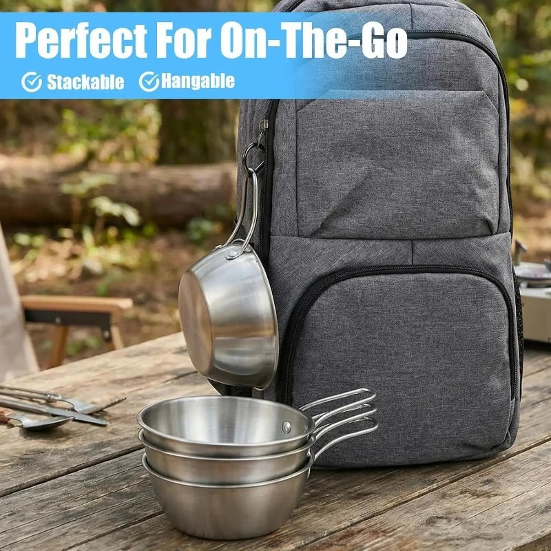Korean Stainless Steel Rice Bowl & Sauce Dish Set | Nixie Stainless Steel Bowl Nixie