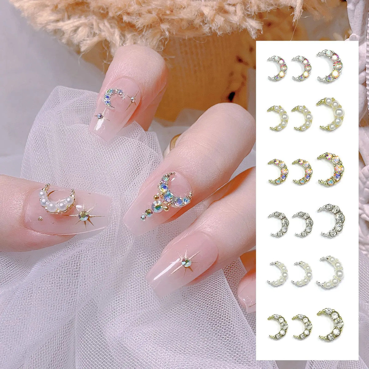 Nail Art Charms & Rhinestones Metal Nail Decorations Nail Art Charms Nixie