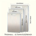 3-Piece Stainless Steel Cutting Board Set – BPA Free & Rustproof Cutting Board Set Nixie 3Pcs