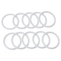 10PCS White Plastic Macrame Hoops Rings 6–12cm Wreath Craft