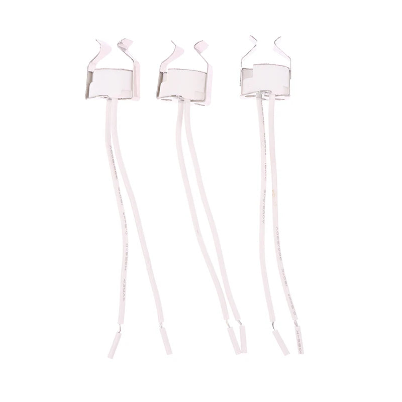 3Pcs MR16 GU5.3 Lamp Socket Holder Bracket & Silicone Cable