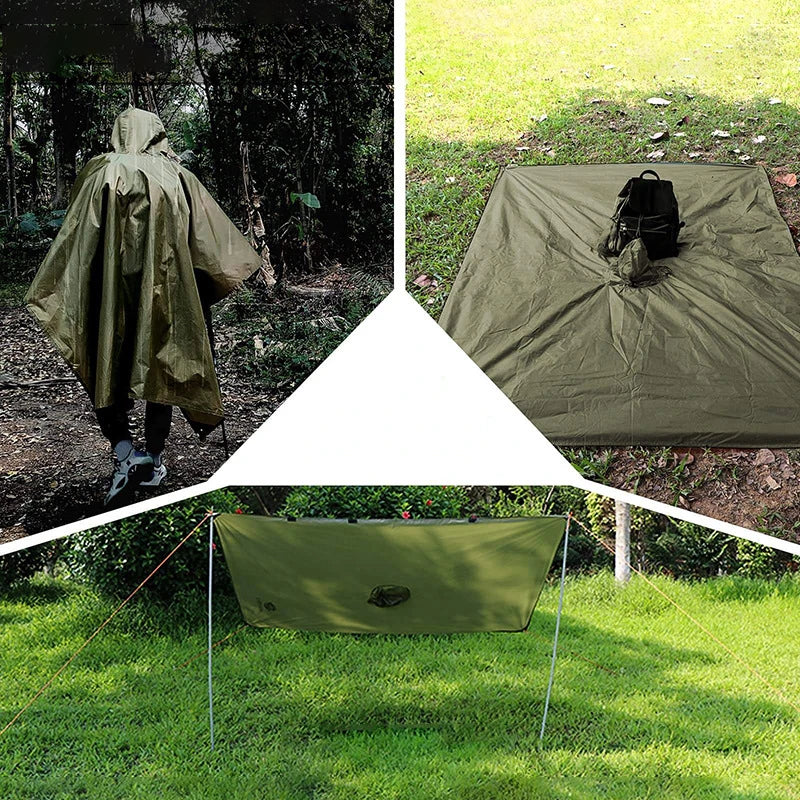 Heavy Duty Waterproof Rain Poncho – Lightweight Camping Raincoat Waterproof Rain Poncho Nixie