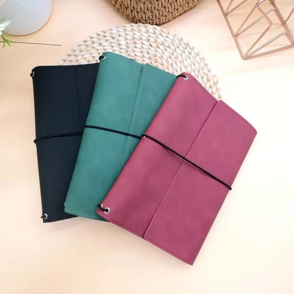 A5 Refillable Loose Leaf Notebook Cover | PU Leather Journal Leather Notebook Cover Nixie