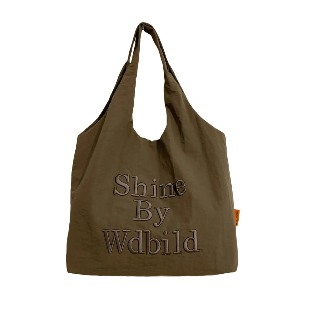Casual Nylon Tote Bag – Lightweight Women's Shoulder Bag Women's Tote Bag Nixie Green (No Charm)