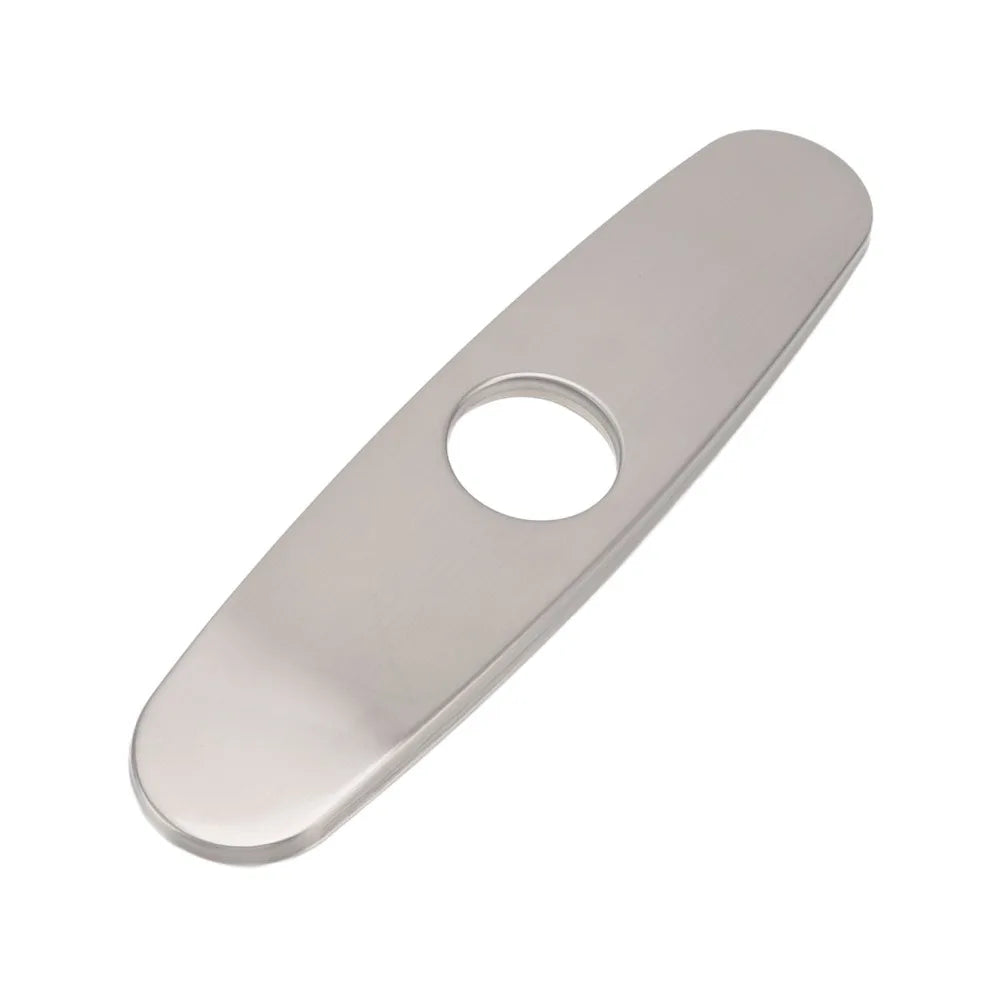 Brushed Oval 304 Stainless Steel Sink Faucet Hole Cover Deck Plate Faucet Deck Plate Nixie
