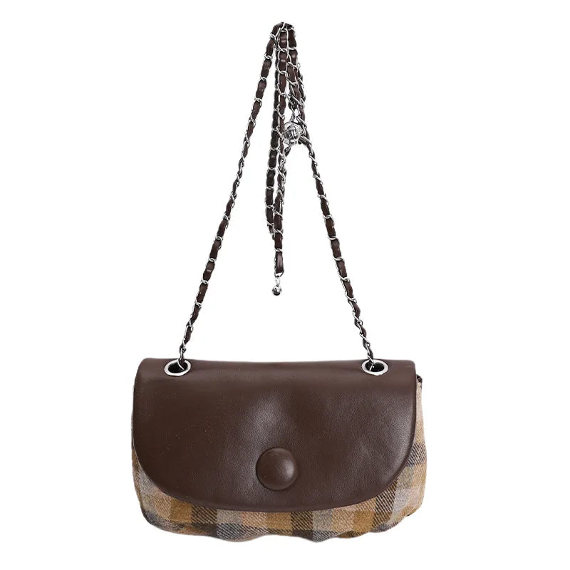 Luxury Chain Saddle Crossbody Bag for Women | Nixie
