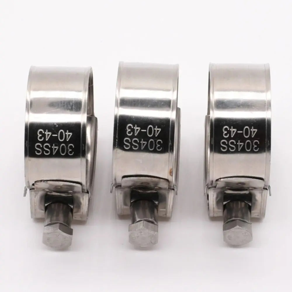 304 Stainless Steel T-Bolt Hose Clamps | Heavy-Duty Pipe Clips