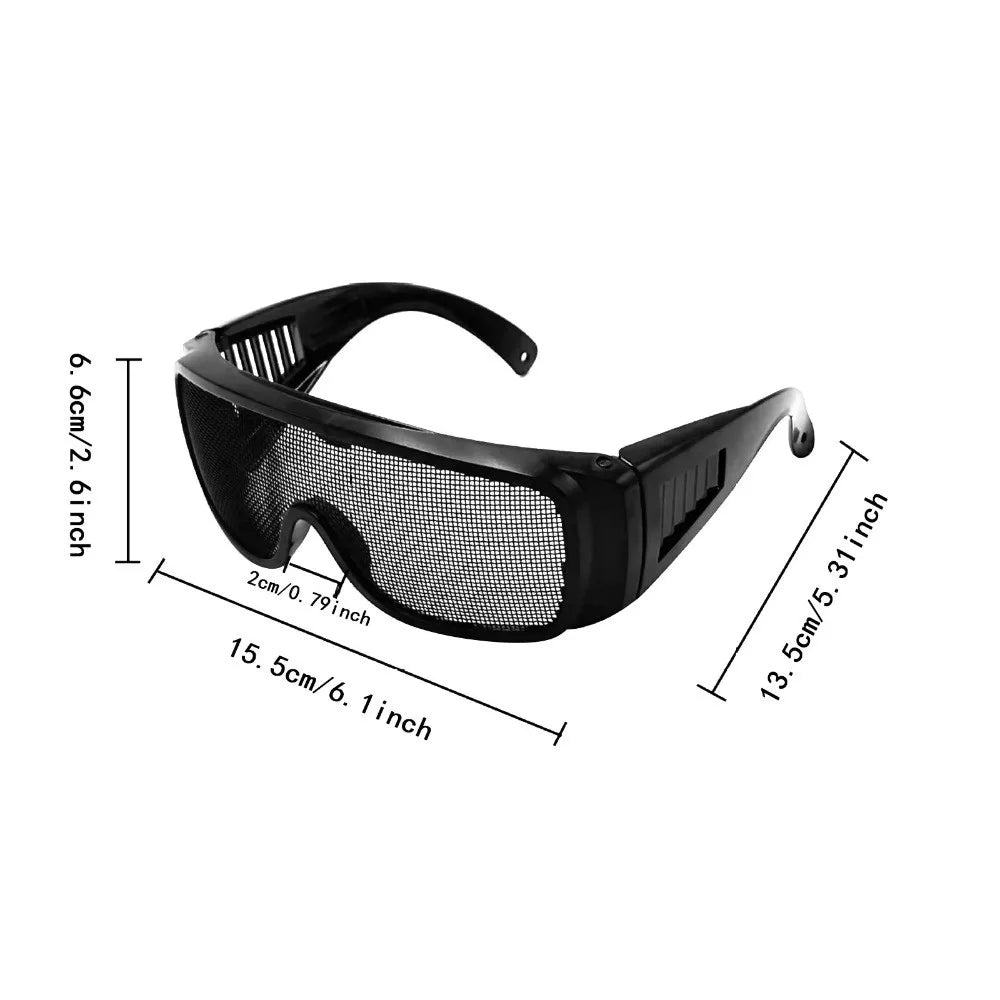 Steel Wire Mesh Safety Goggles – Impact & Windproof Protection Safety Goggles Nixie