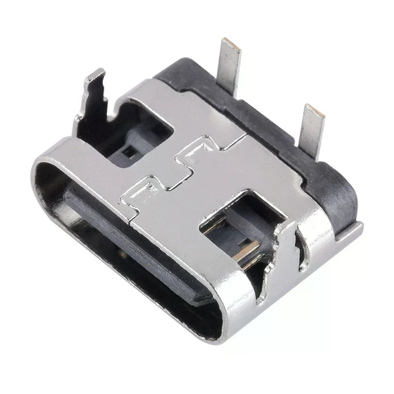 10Pcs USB 3.1 Type-C 2-Pin Female Connector Socket Charging Port USB Connector Socket Nixie