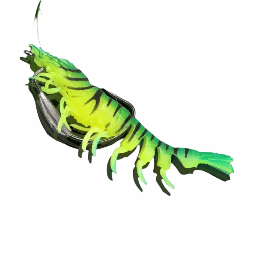 TPE Shrimp Fishing Lure 9.5cm 10g Pre-Rigged Soft Bait