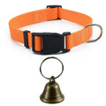 Adjustable Nylon Livestock Collar with Bell – Goats, Sheep & Cows Livestock Collar Nixie Orange S