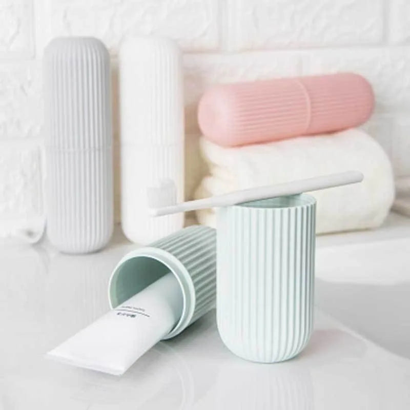 Portable Toothbrush & Toothpaste Holder Travel Storage Case Toothbrush Travel Case Nixie