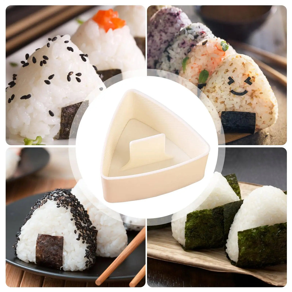 Onigiri Triangle Rice Ball Mold – DIY Sushi Bento Press Sushi Rice Mold Nixie