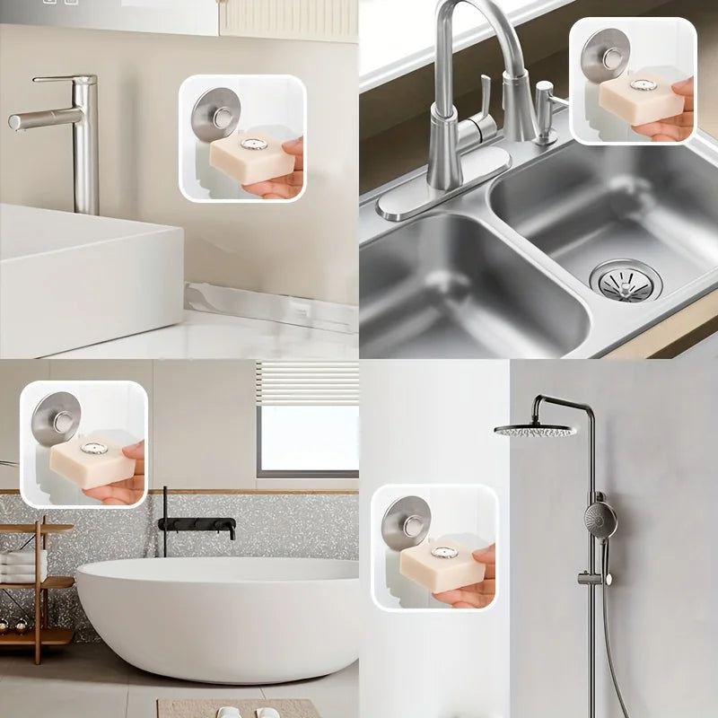 Magnetic Soap Holder No-Drill Stainless Steel Wall Mount Magnetic Soap Holder Nixie
