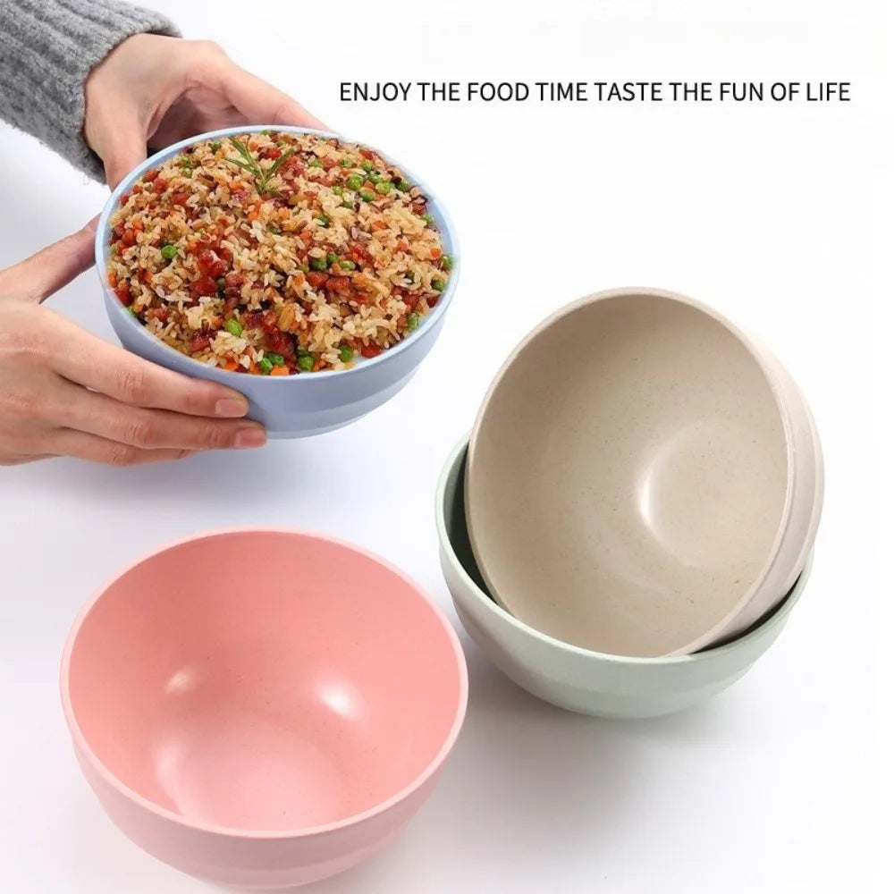 Wheat Straw Ramen Bowl Set of 4 – 15cm Eco-Friendly Plastic