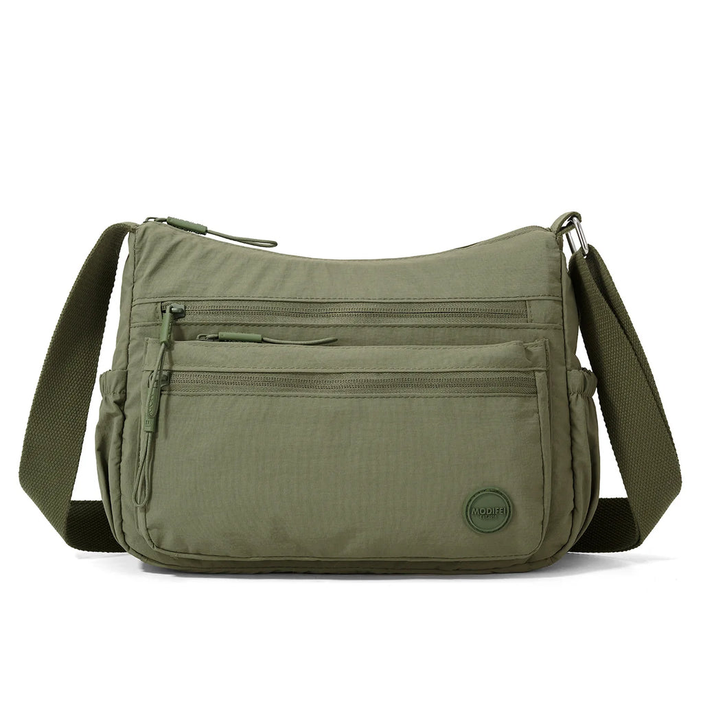 Nixie Oxford Canvas Crossbody Bag – Large Capacity Shoulder Bag Canvas Crossbody Bag Nixie Army green