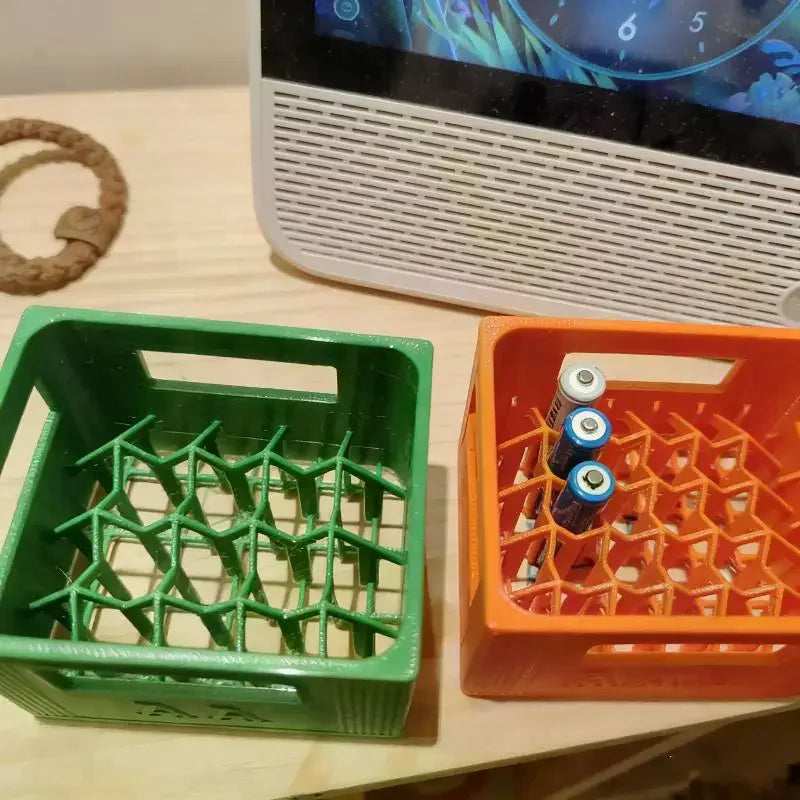 3D Printed AA/AAA Battery Storage Box – 20 or 30 Compartments Battery Storage Box Nixie