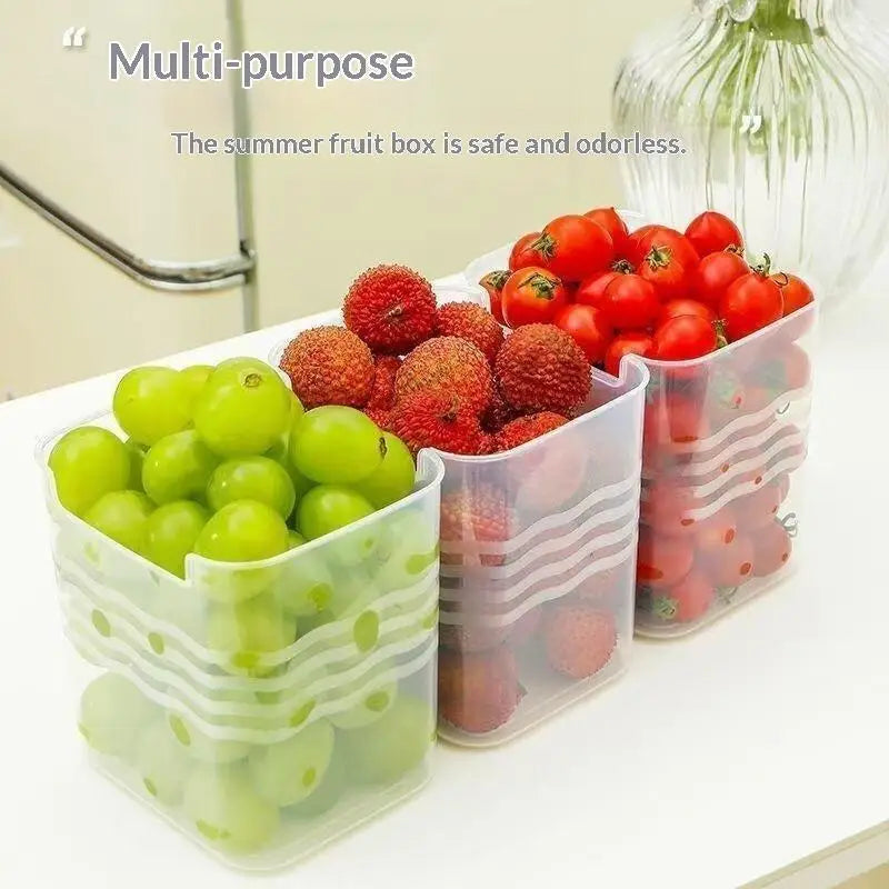 4-Pack Stackable BPA Free Fridge Organizer Bins – Clear Storage Fridge Organizer Bins Nixie