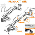 1080° Swivel Faucet Aerator Extender – Kitchen & Bathroom Faucet Aerator Extender Nixie 2Pcs Style 2
