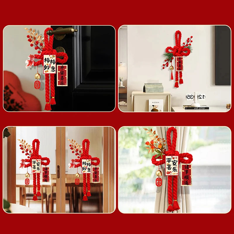 2026 Year of the Horse Chinese New Year Door Hanging Ornament Holiday Door Decoration Nixie