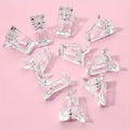 10Pcs Gel Nail Extension Builder Clamps Manicure Tool Set Nail Art Tool Set Nixie 10PCS