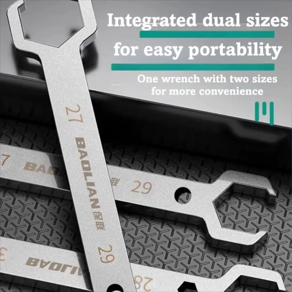 Double Ended Manifold Valve Wrench 27/29mm 28/30mm Steel Double-Ended Wrench Nixie