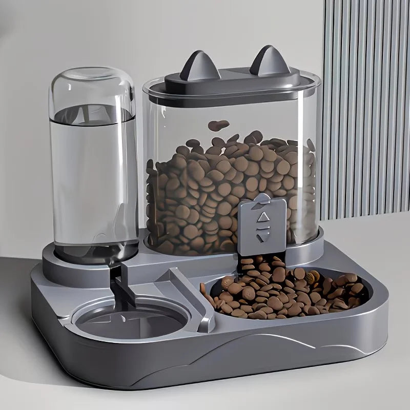 2-in-1 Large Pet Feeder & Water Dispenser for Cats & Dogs Pet Feeder Dispenser Nixie
