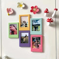 6-Pack Colorful 3-Inch Magnetic Photo Frames for Instax Magnetic Photo Frames Nixie 6pieces of mixed