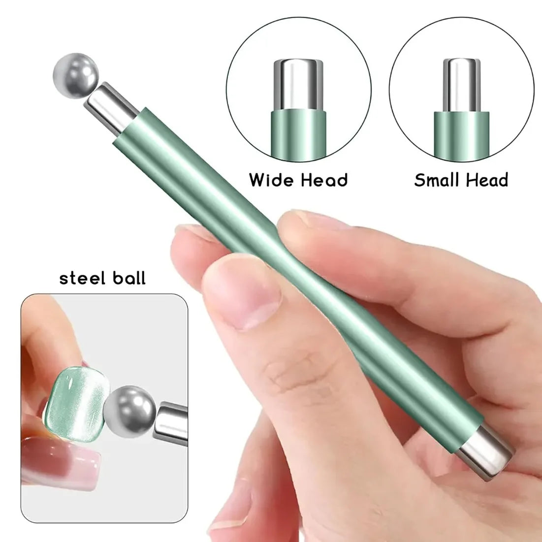Cat Eye Magnet Set 2-in-1 Wand & Sphere Nail Art Tool | Nixie Nail Art Magnet Nixie