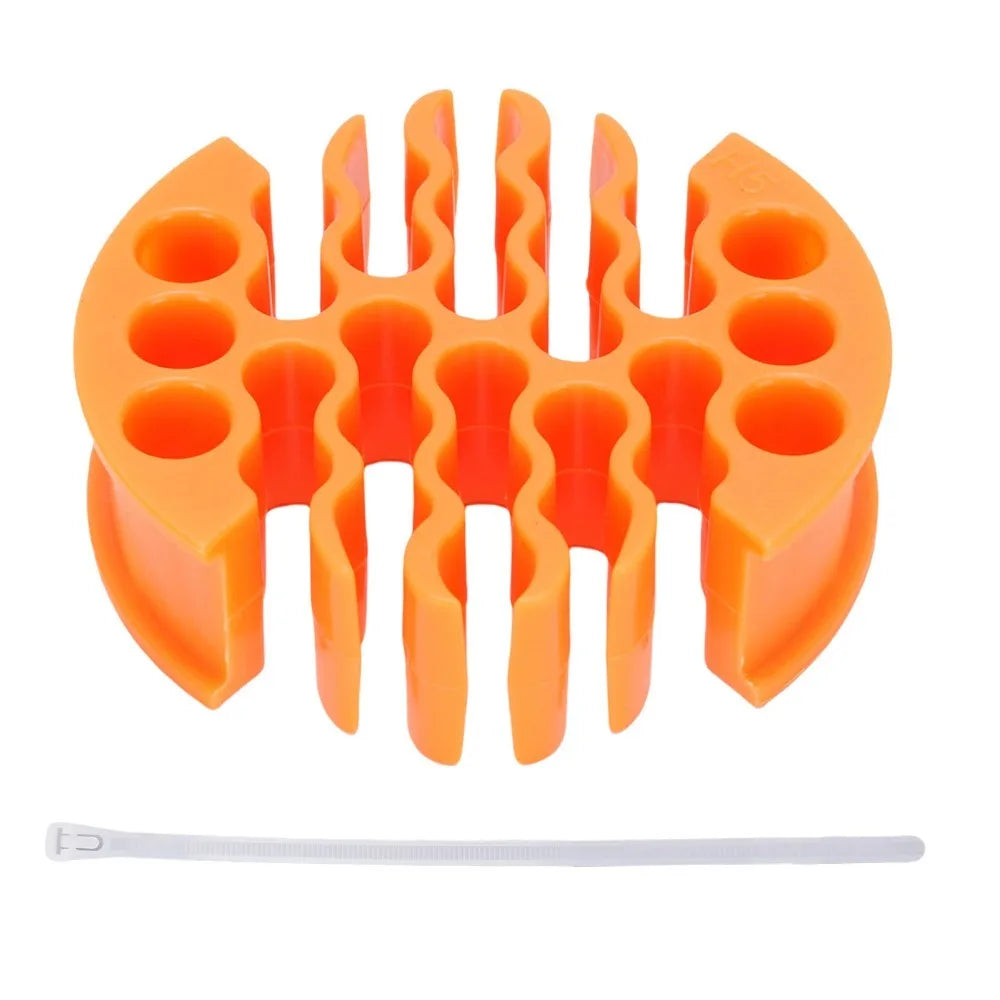 30-Hole Network Cable Organizer | CAT5 CAT6 Cable Management
